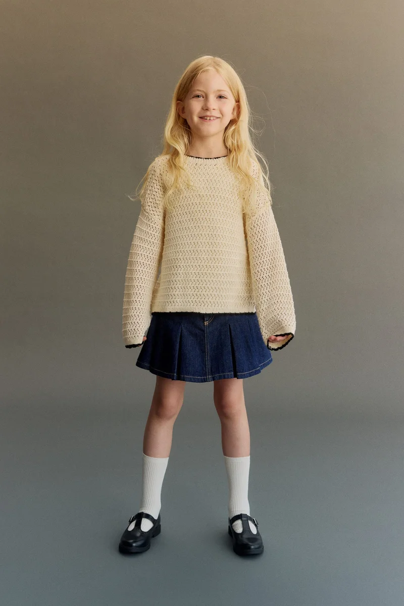 H&M Hole-knit cotton jumper